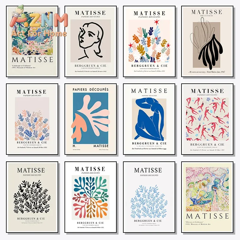 Vintage Collectible Posters - Vintage Henri Matisse Famous Painter Artwork