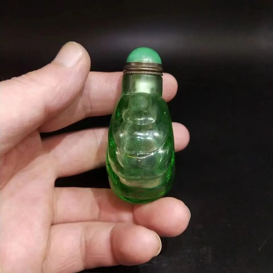 Chinese antique green transpar - Vintage Collectible Bottles ulasan dan harga