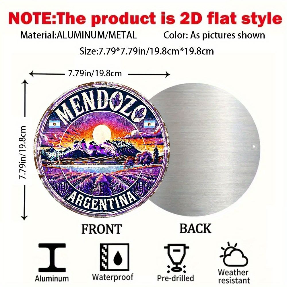 2D Flat, 2D Flat Retro Mendoza - Vintage Collectible Plates ulasan dan harga