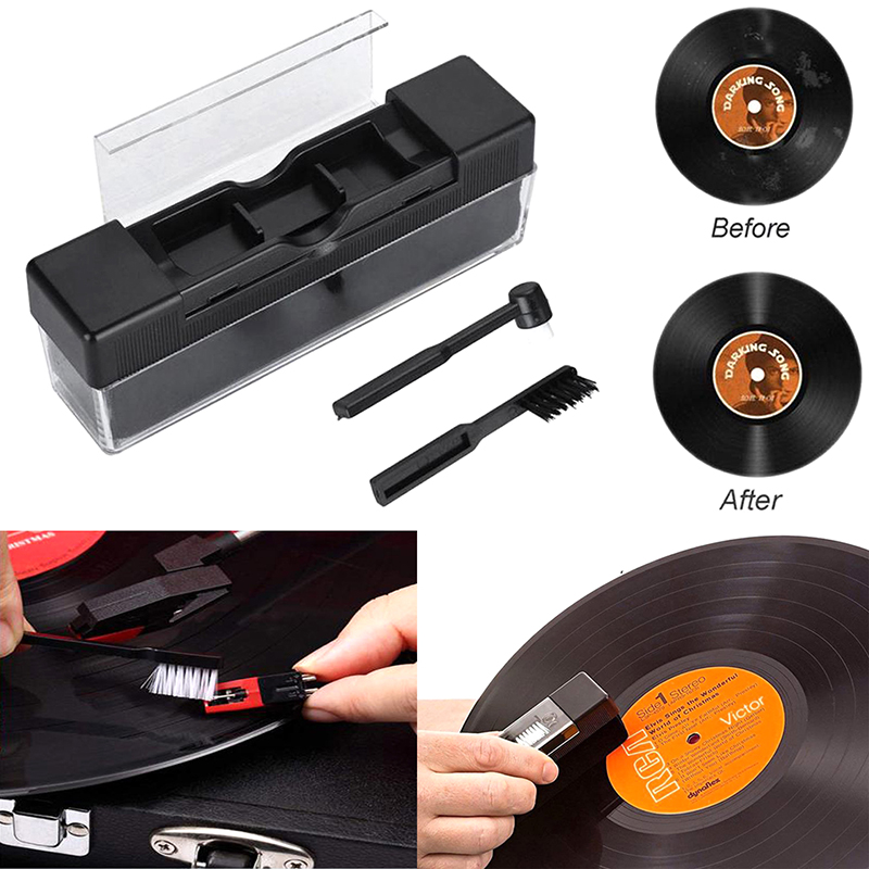 [SU]3 Pcs Record Cleaning Brus - Vinyl Record Cleaner ulasan dan harga