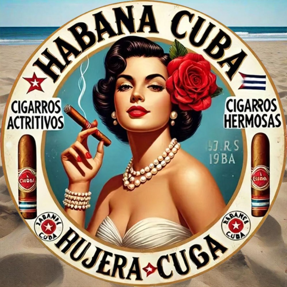 Vintage Havana Style Cigar Gir - Vintage Collectible Plates ulasan dan harga