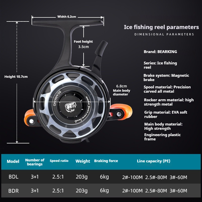 Winter Ice Fishing Reel, Micro - Developing Tank Reel ulasan dan harga