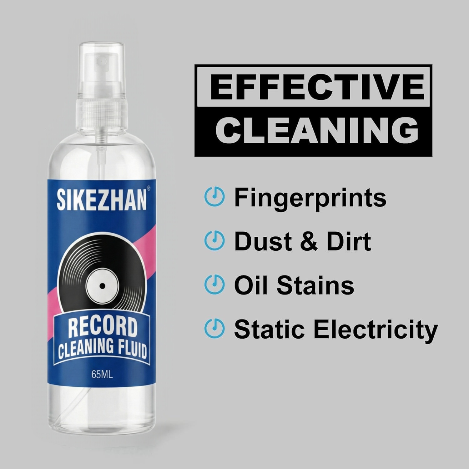 Record Cleaner Kit with 65ml S - Vinyl Record Cleaner ulasan dan harga