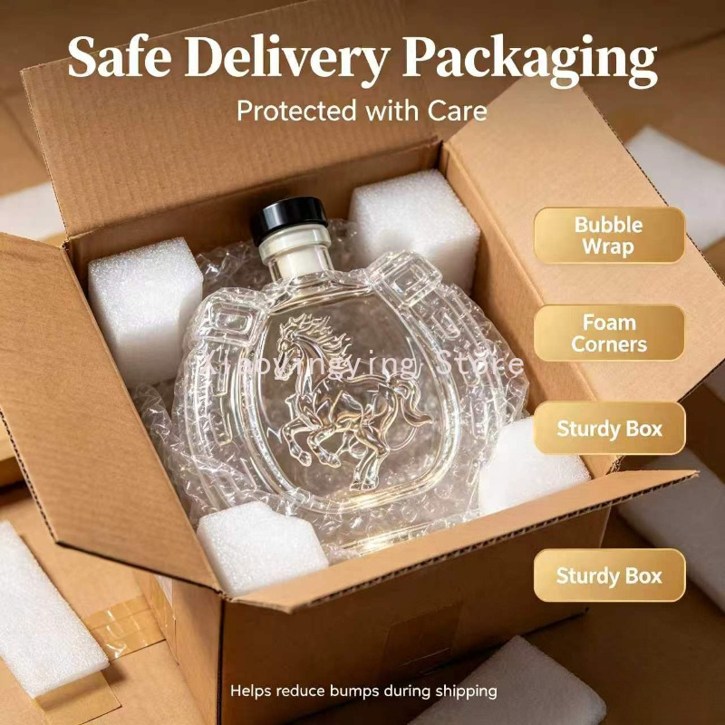 Vintage Horse Embossed Glass W - Vintage Collectible Liquor Bottles ulasan dan harga